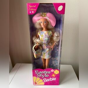 Barbie Easter Style Doll with Pink Hat